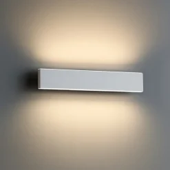 Applique Da Parete-Selezionato da Mazzolaluce Applique led rettangolare bianca 18w 3000k design moderna