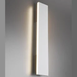 Applique Da Parete-Selezionato da Mazzolaluce Applique led rettangolare bianca 18w 3000k design moderna