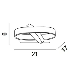 Applique Da Parete-Perenz Illuminazione Applique led 6w cct orientabile moderno bianco perenz belt