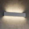 Applique Da Parete-Top Light Applique led 80w da parete grigio rettangolare