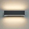 Applique Da Parete-Selezionato da Mazzolaluce Applique led 12w 3000k antracite design moderna rettangolare