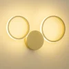 Applique Da Parete-Ondaluce Applique led 20w 4000k ap pois oro design moderna