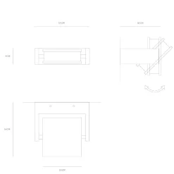 Applique Da Parete-Vivida International Applique led 18w 3000k axella vivida orientabile bianco