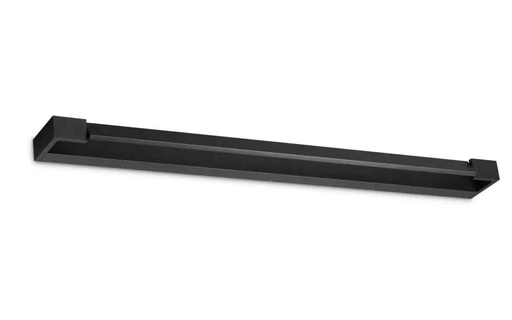 Applique Da Parete-Ideal Lux Applique led 24w 3000k balance ap d90 nera orientabile
