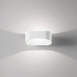 Applique Da Parete-IsyLuce Applique led 10w 3000k bianca design moderna