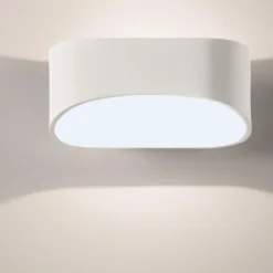 Applique Da Parete-IsyLuce Applique led 10w 3000k bianca design moderna