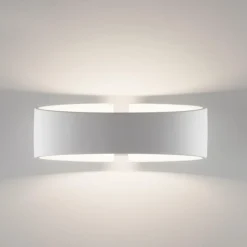 Applique Da Parete-Selezionato da Mazzolaluce Applique led 12w 3000k bianca in gesso ceramica