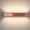 Applique Da Parete-Linea Light Applique led 41w 2700k bi emissione box w2 rame