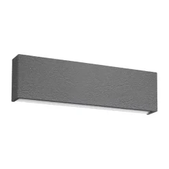 Applique Da Parete-Linea Light Applique led 19w 3000k bi emissione box w2 cemento