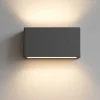 Applique Da Parete-Linea Light Applique led 10w 2700k bi emissione box w2 cemento