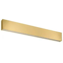 Applique Da Parete-Linea Light Applique led 28w 3000k bi emissione box w2 ottone