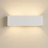Applique Da Parete-Linea Light Applique led 19w 4000k bi emissione box w2 bianco