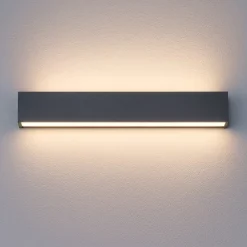 Applique Da Parete-Linea Light Applique led 28w 3000k bi emissione box w2 cemento