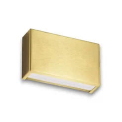Applique Da Parete-Linea Light Applique led 10w 3000k biemissione ottone box w2