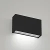 Applique Da Parete-Linea Light Applique led 6w 2700k box w1 nero mono emissione