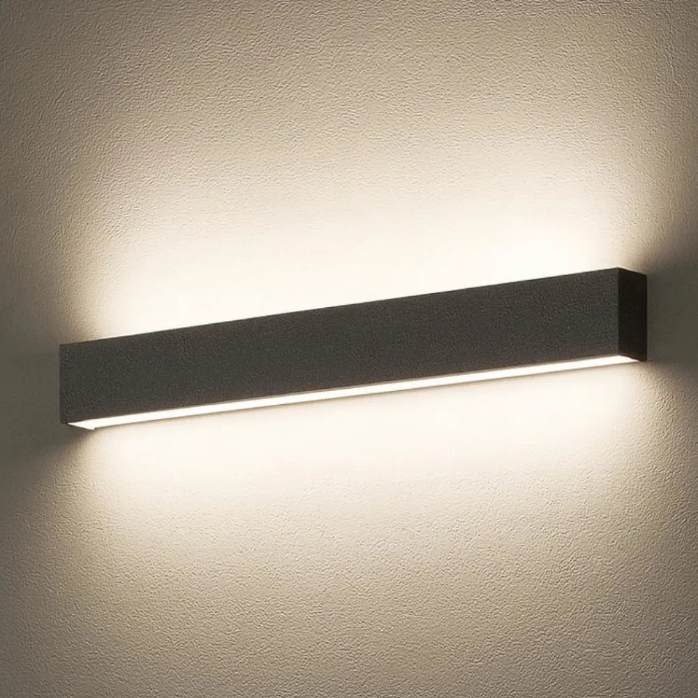 Applique Da Parete-Linea Light Applique led 41w 2700k cemento box w2 bi emissione