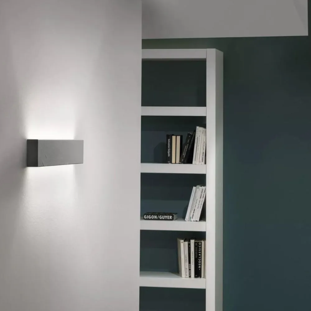 Applique Da Parete-Linea Light Applique led 41w 2700k cemento box w2 bi emissione