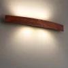 Applique Da Parete-Linea Light Applique led 30w 3000k curve marrone scuro moderna