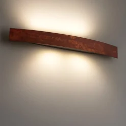 Applique Da Parete-Linea Light Applique led 30w 3000k curve marrone scuro moderna