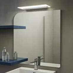 Applique Da Bagno-Linea Light Applique led 14w 3000k da bagno skinny alluminio anodizzato