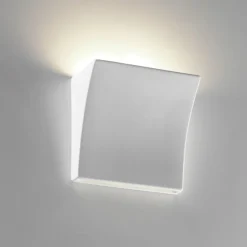 Applique Da Parete-Selezionato da Mazzolaluce Applique led 9w 2700k design bianco di gesso ceramica