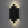 Applique Da Parete-Selezionato da Mazzolaluce Applique led 21w 3000k design elegante nero moderna per salone