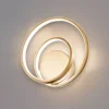 Applique Da Parete-Ideal Lux Applique led 28w 3000k design moderna oz ap on-off ottone