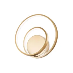 Applique Da Parete-Ideal Lux Applique led 28w 3000k design moderna oz ap on-off ottone