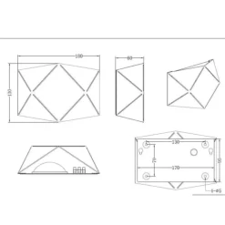 Applique Da Parete-Selezionato da Mazzolaluce Applique led 6w 3000k design moderna bianco per interni