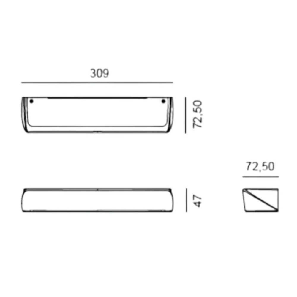 Applique Da Parete-Vivida International Applique led 24w 2700k 3000k 4000k bianco vivida hantera