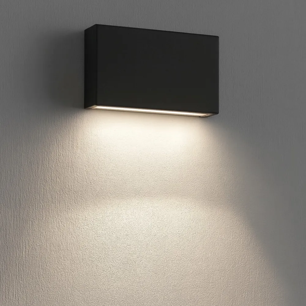 Applique Da Parete-Linea Light Applique led 14w 4000k box w1 grigio cemento mono emissione