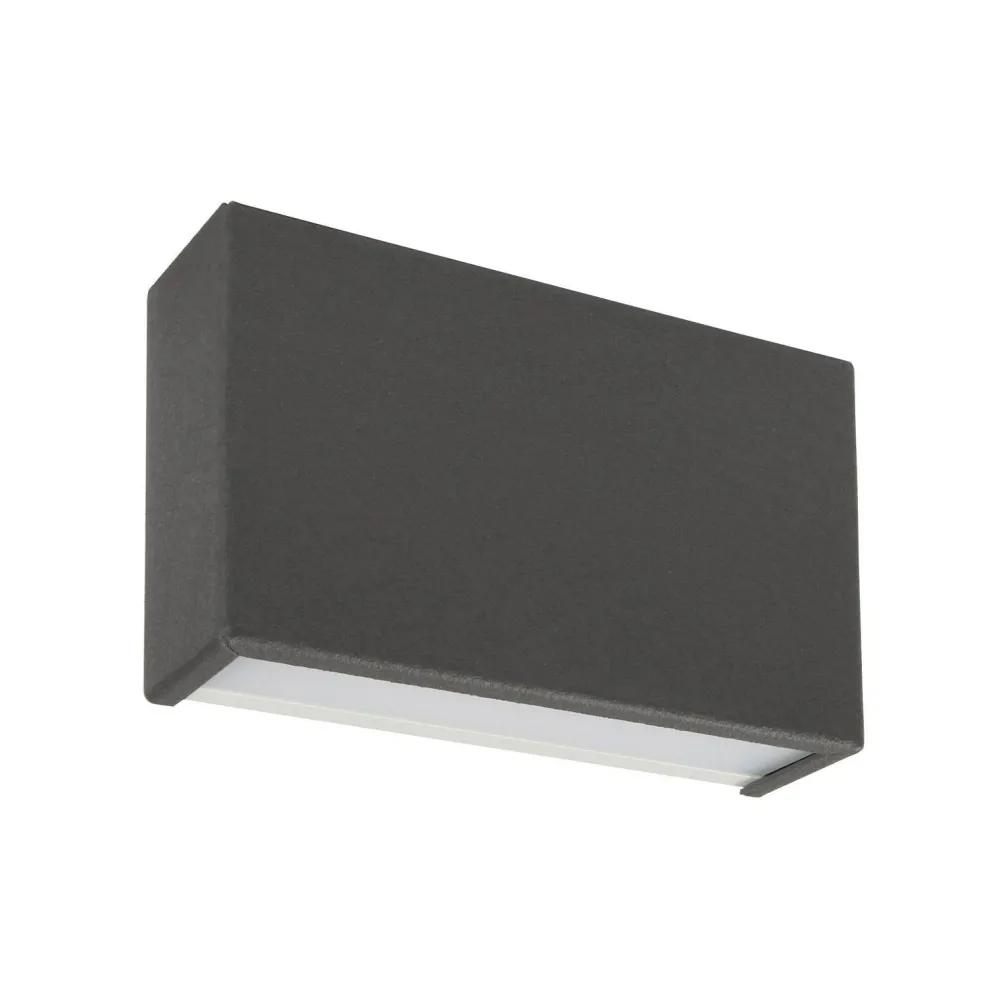 Applique Da Parete-Linea Light Applique led 14w 4000k box w1 grigio cemento mono emissione