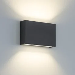 Applique Da Parete-Linea Light Applique led 10w 4000k box w2 bi emissione cemento