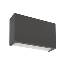 Applique Da Parete-Linea Light Applique led 10w 4000k box w2 bi emissione cemento