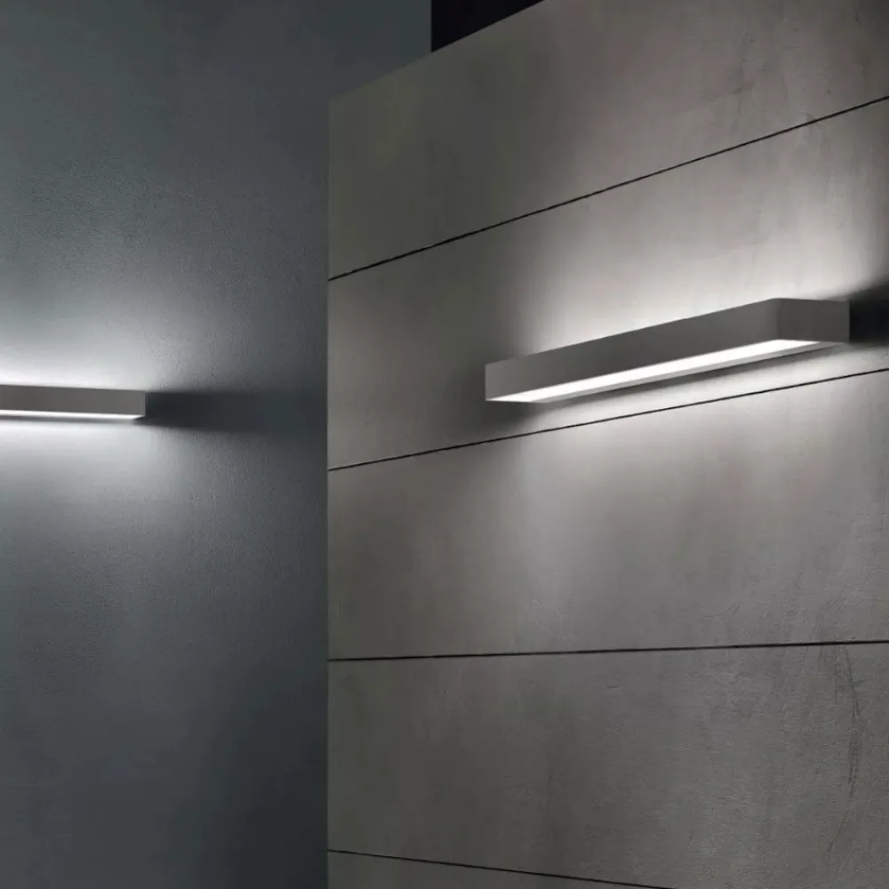 Applique Da Parete-Linea Light Applique led 30w 3000k metal bianca