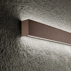 Applique Da Parete-Perenz Illuminazione Applique led 14w 3000k marrone rettangolare rummo perenz