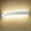 Applique Da Parete-Linea Light Applique led 30w 3000k moderna bianco curve
