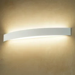 Applique Da Parete-Linea Light Applique led 30w 3000k moderna bianco curve