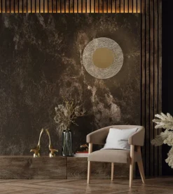 Applique Da Parete-Selezionato da Mazzolaluce Applique led 12w 3000k moderna diffusore oro per salone