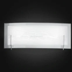 Applique Da Parete-Perenz Illuminazione Applique led 12w 3000k moderno vetro curvo overlap
