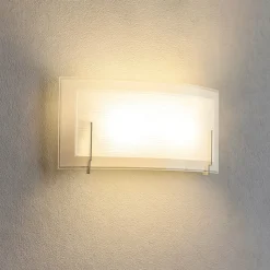 Applique Da Parete-Perenz Illuminazione Applique led 12w 3000k moderno vetro curvo overlap