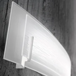 Applique Da Parete-Perenz Illuminazione Applique led 12w 3000k moderno vetro curvo overlap