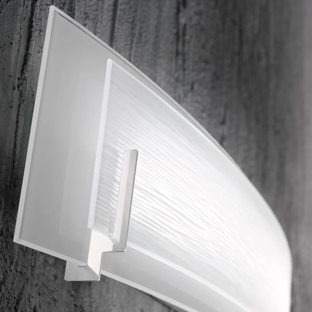 Applique Da Parete-Perenz Illuminazione Applique led 12w 3000k moderno vetro curvo overlap