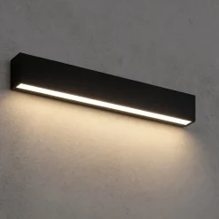 Applique Da Parete-Linea Light Applique led 41w 4000k mono emissione box w1 nero