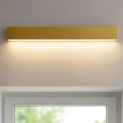 Applique Da Parete-Linea Light Applique led 28w 3000k mono emissione box w1 ottone