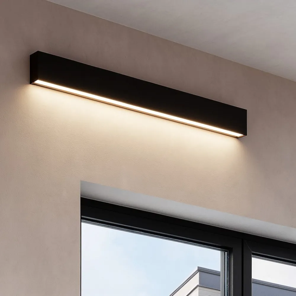 Applique Da Parete-Linea Light Applique led 28w 3000k mono emissione box w1 nero
