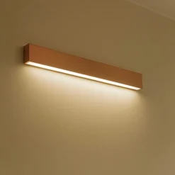 Applique Da Parete-Linea Light Applique led 41w 3000k mono emissione box w1 rame