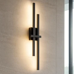 Applique Da Parete-Selezionato da Mazzolaluce Applique led 12w 3000k nero design moderna per interni