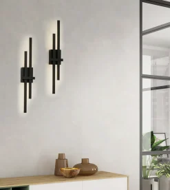 Applique Da Parete-Selezionato da Mazzolaluce Applique led 12w 3000k nero design moderna per interni