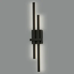 Applique Da Parete-Selezionato da Mazzolaluce Applique led 12w 3000k nero design moderna per interni